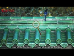 Verglaasde Groene Klantgerichte Chinese Ceramische het Daktegels van China van Dakwerktegels