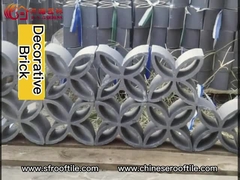 Het decoratieve Terracotta blokkeert Holle Clay Bricks For Building Shadow-Muur