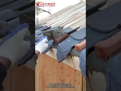 Het traditionele Woon Antieke Chinese dak betegelt unglazed matte daktegel