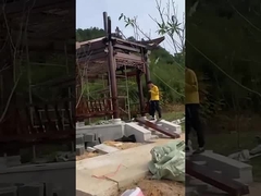 Waterdicht Outdoor Massief Houten Gazebo Paviljoen Met Hek