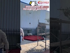 Het Chinese Houten van de de Groottebinnenplaats van Gazebo Klantgerichte Houten Paviljoen