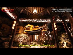 Aziatisch Paviljoen Unglazed Chinees Clay Roof Tiles Grey Mold Matt Temple Flat