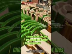 De duurzame Chinese Tegels van het Tempeldakwerk verglaasden de Ceramische Cijfers Dragon Design van de Daktegel