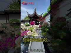 Handgemaakte Outdoor Chinese Houten Gazebo Ongeglazuurde Quadrate Tuin Paviljoen