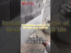 MCM Buiten Klantgerichte de Villamuur van Steen Flexibele Clay Tiles Brick Cladding For