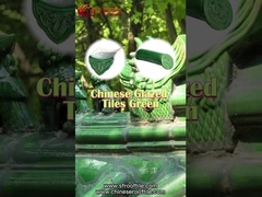 Oude tempels Keramisch materiaal Chinese glazen daktegels met glad en helder oppervlak