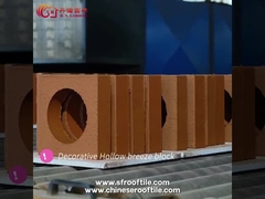 Rode de Ventilatie Ceramische Holle Bakstenen van de Decoratiemuur voor Tuinomheiningen