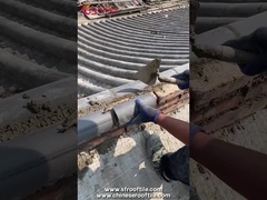 Antiek Dak Decoratief Ridge Tile Grey Clay Material voor de Traditionele Chinese Bouw