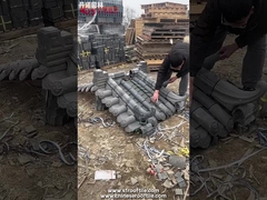 Het natuurlijke Traditionele Ontwerp van Grey Chinese Clay Roof Tiles