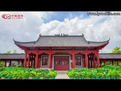 Groen Japanse glazen daktegel Gewoon oud tegeldak Huis Handgemaakt beeldhouwwerk