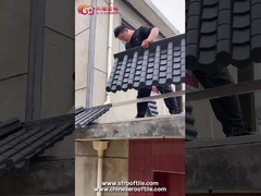 Goedkope prijs PVC hars plastic Chinese antieke daktegel