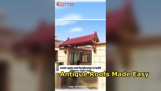 Eenvoudig te installeren antieke Chinese stijl polymeer dakpannen