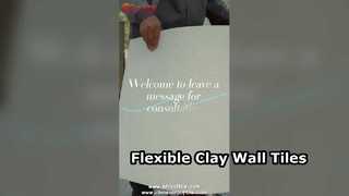 Flexibele kleitegels voor prachtige muren