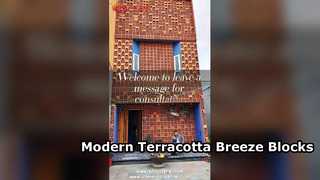 Moderne terracotta Breeze-blokken voor stijlvolle muurgevels