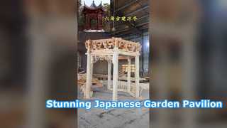 Luxe zeshoekig Japans tuinpaviljoen op maat gemaakt tuinhuisje
