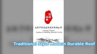 Duurzame kunststof dakpannen in traditionele Chinese stijl
