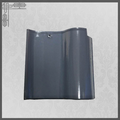 kwaliteit  S Type Glossy Ceramic Roof Tiles House Glazed 220mm Grey Clay Roof Tiles Fabriek