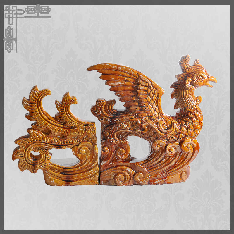 Decoratieve Chinese het Dakdieren Phoenix van het vorstbewijs Keizer voor Tempel