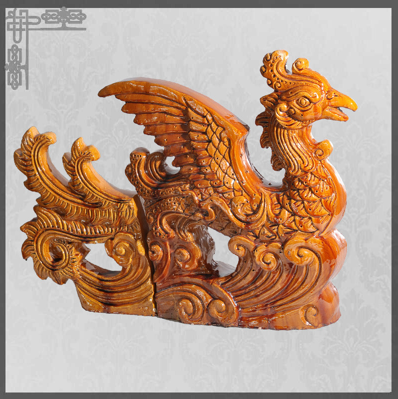 Decoratieve Chinese het Dakdieren Phoenix van het vorstbewijs Keizer voor Tempel