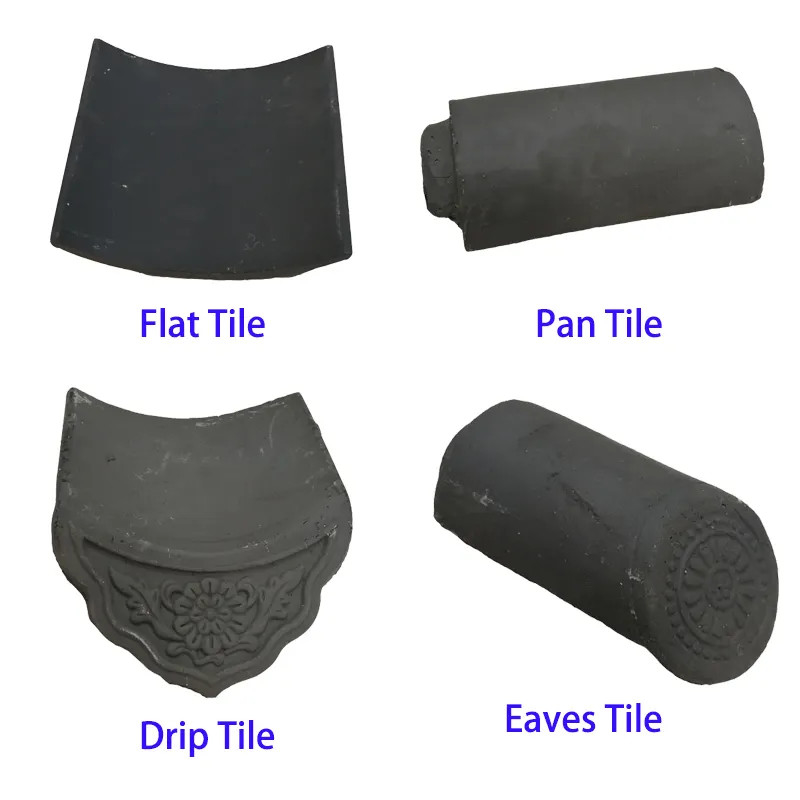 Tempeldaktegels voor traditionele architectuur Japanse Chinese Koreaanse klei dakbedekking Ridge Tile dak ornament