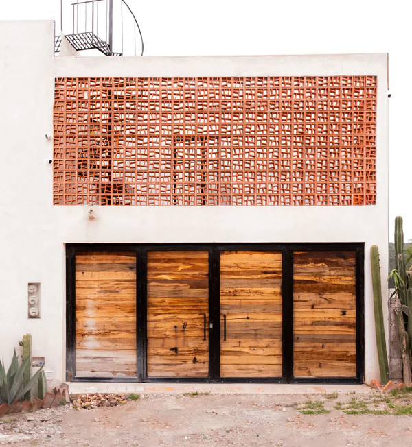 Rood terracotta scherm blok 100% natuurlijke klei voor binnen- en buitenmuur