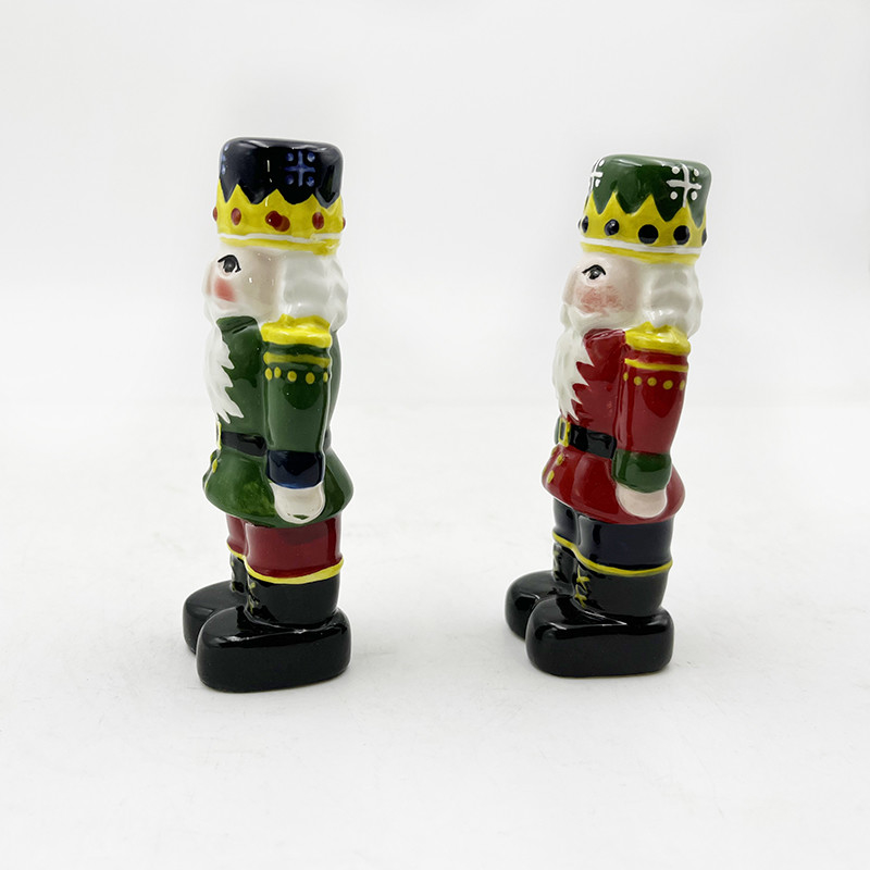 Kerstzout en peper set nieuwheid keramische kerstman shaker potten voor keukenversieringen