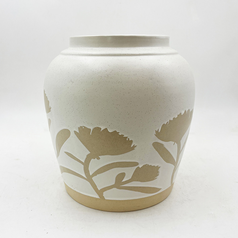 Vintage pottenbakker voor huisversiering Keramische vaas Moderne boerderij Rustieke Boho