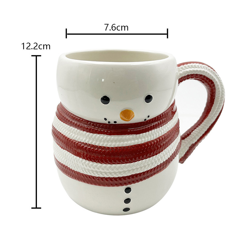 Kerst Series Koffie Water Melk Sneeuwman Cup schattig kerstbeker Keramische mok voor cadeautjes Home Decoratie