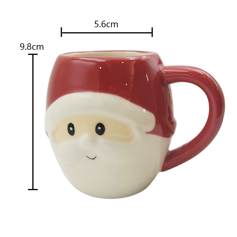 Leuke keramische dieren 3D-gezichtsbekertjes met de hand geschilderde nieuwheid koffiebeker voor cadeautje thuisrestaurant