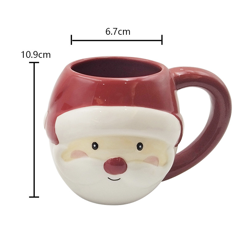 Leuke keramische dieren 3D-gezichtsbekertjes met de hand geschilderde nieuwheid koffiebeker voor cadeautje thuisrestaurant