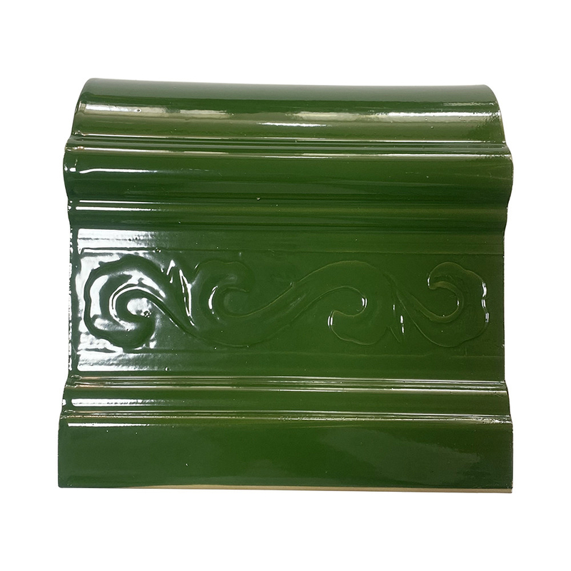 Chinese antieke stijl terracotta geglazuurde dakpannen voor tuinpaviljoen en moderne gebouwen