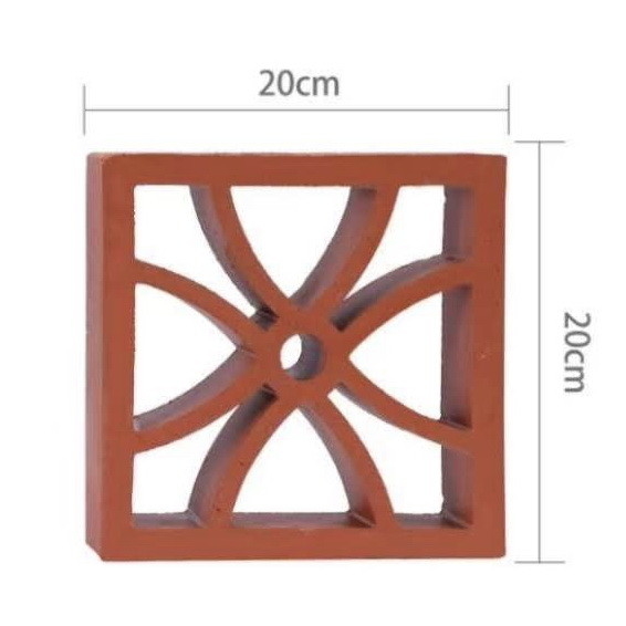 Bouwmateriaal Geventileerd blok voor wand Decoratieve terracotta baksteen hol