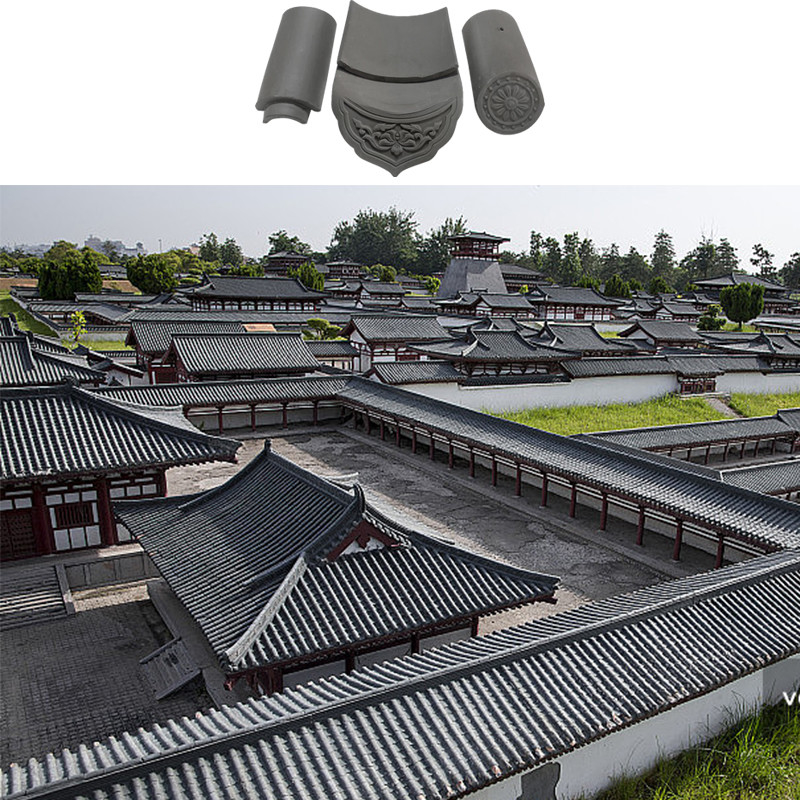 Chinese grijze klei daktegel Duurzaam weerbestendig Voor traditionele daken Moderne dakbedekking
