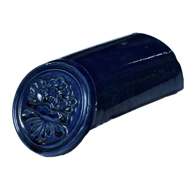 Chinese glazen daktegel Glanzend blauw Hoge duurzaamheid Voor traditionele en moderne huizen Bouwmateriaal