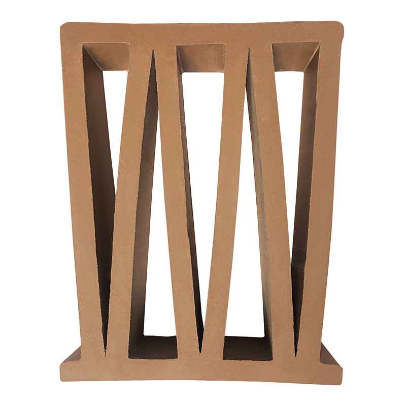 Rood terracotta gevel bakstenen klei gebouw bries blok voor huis Cafe & Office decoratie