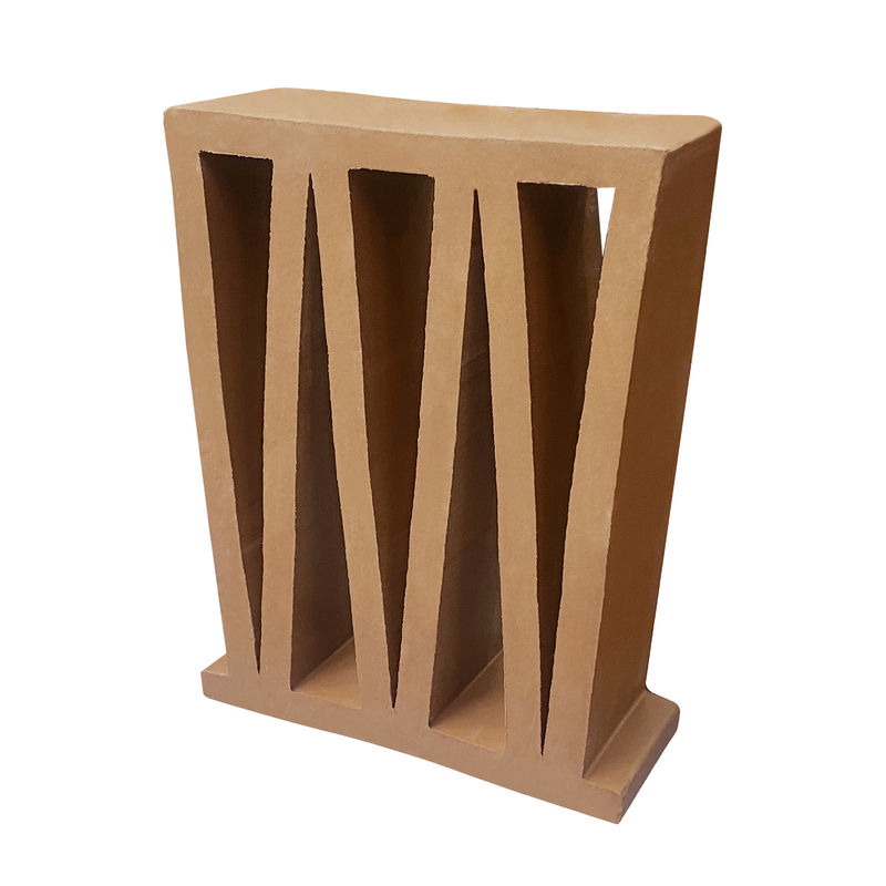 Rood terracotta gevel bakstenen klei gebouw bries blok voor huis Cafe & Office decoratie
