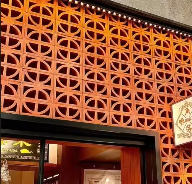 Terracotta tegel Huis Gebouw Decoratief Briesblok Voor Tuin Veranda Gehalweg Oprijlaan Scheidingsmuur Achtertuin Terras