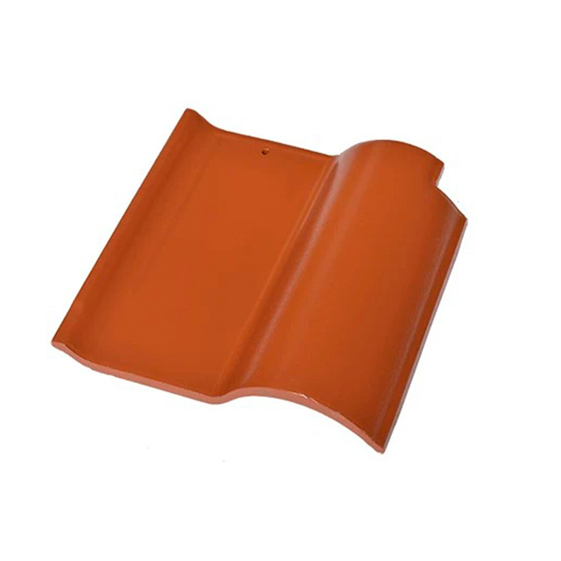 Spaanse keramische S-vormige daktegel Terracotta Rood Duurzame klei Middellandse Zee stijl Ideaal voor woning dakproject