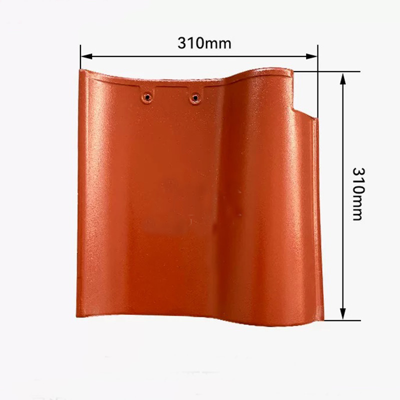 Spaanse keramische S-vormige daktegel Terracotta Rood Duurzame klei Middellandse Zee stijl Ideaal voor woning dakproject
