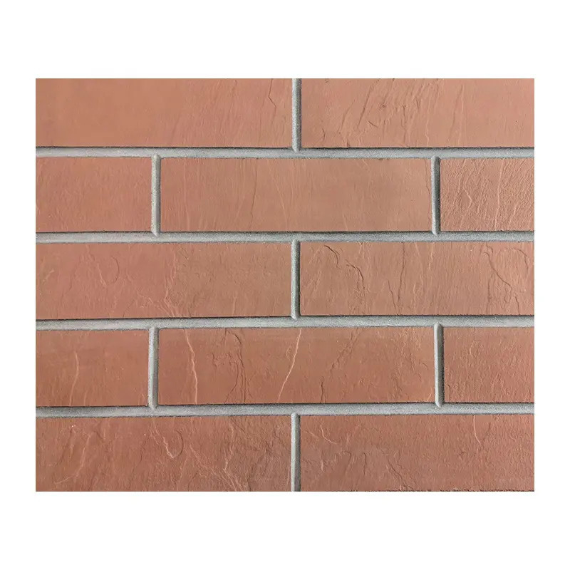 Vinnige installatie Brick Veneer MCM Antiek Rood Gekant Brick Hotel Decoratieve Buitenmuur Flexibel gecombineerd keramisch tegel