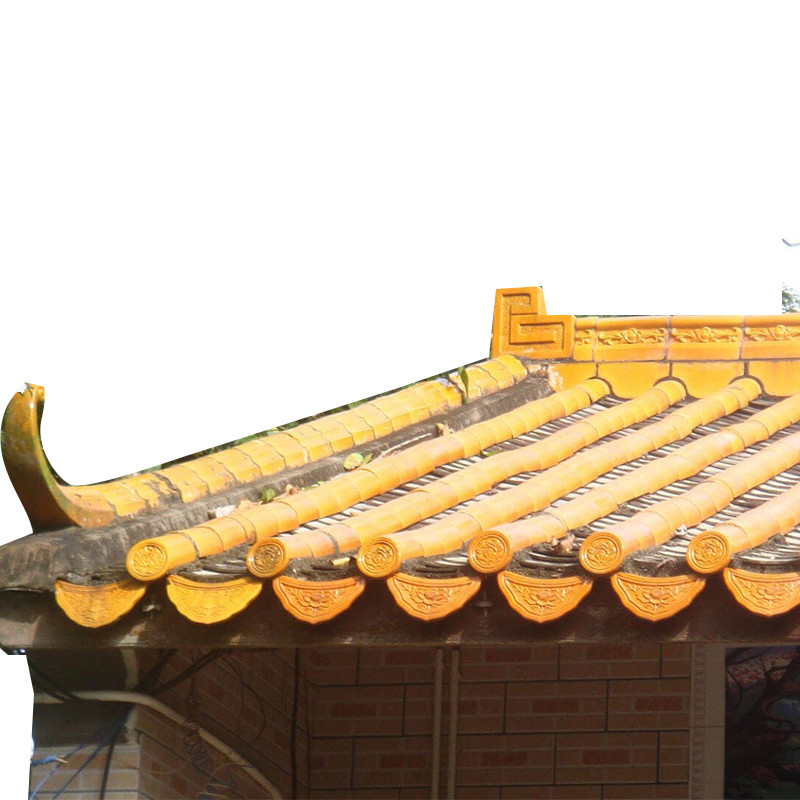 Traditionele Terracotta Chinese Tempel daktegel 180*180mm Platte tegel Keramische historische restauratie