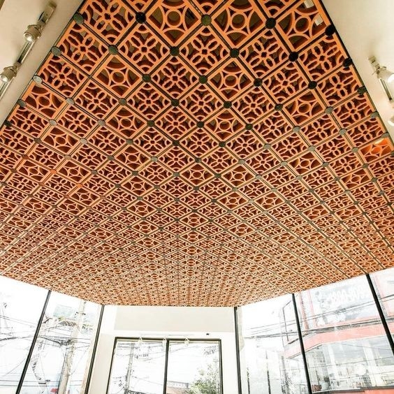 Inwendige wanddecoratie Materiaal Hol Terracotta Breeze Block Wandpanelen Ventilatie baksteen