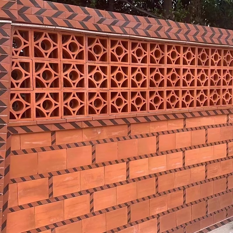 Moderne Breeze Block Decorative Window Terracotta Brick Screen Wall Partition Tile