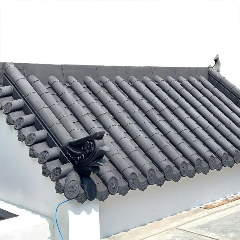 Chinese traditionele Yin Yang Plastic tegel dak gordel Koreaanse dakplaat PVC synthetisch