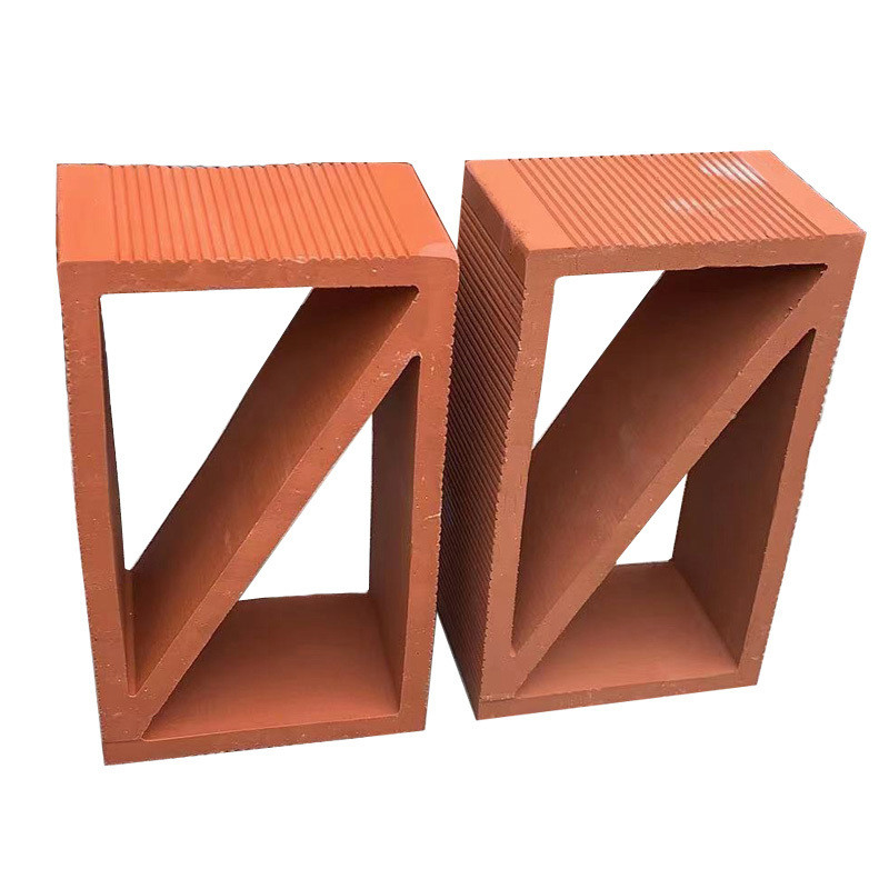 Terracotta Rode holle klei baksteen rechthoekige decoratieve blokken voor tuinmuur Warmte-isolatie 800 Centigrade betaalbaar