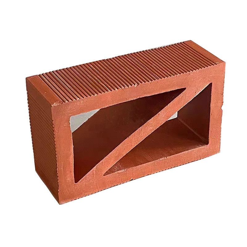 Terracotta Rode holle klei baksteen rechthoekige decoratieve blokken voor tuinmuur Warmte-isolatie 800 Centigrade betaalbaar