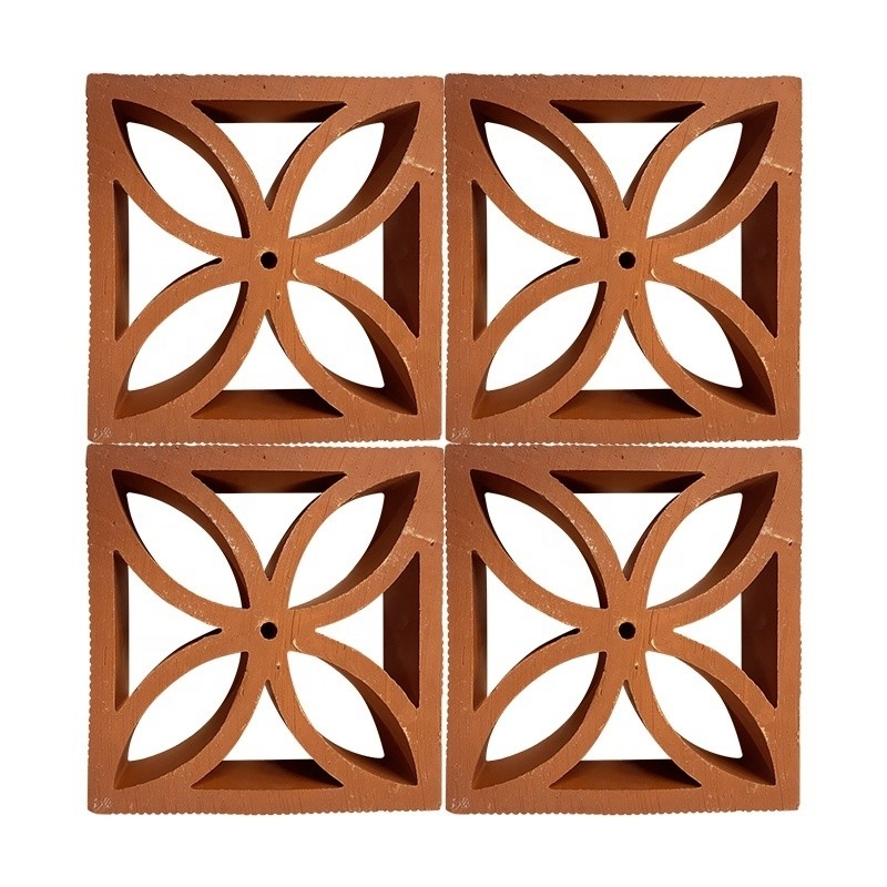 Rood geperforeerde terracotta brandbakstenen Traditionele Chinese stijl Decoratieve ramen Holle bakstenen
