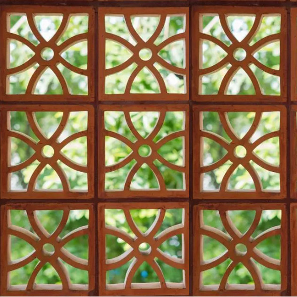 Rood geperforeerde terracotta brandbakstenen Traditionele Chinese stijl Decoratieve ramen Holle bakstenen