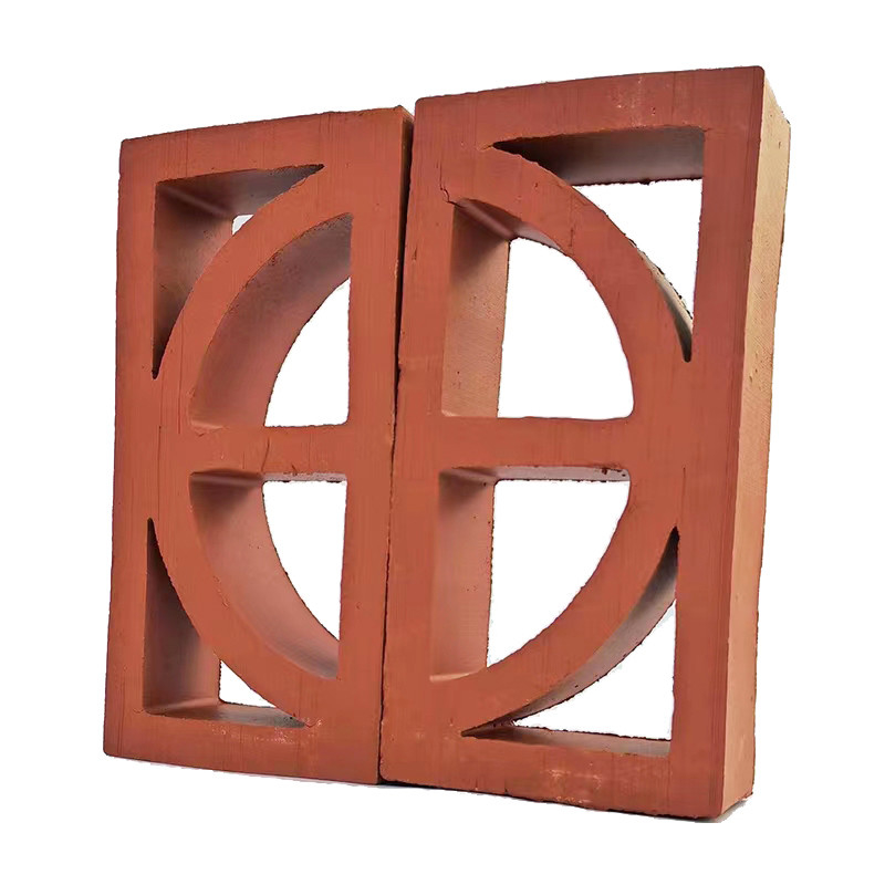 Terracotta Rode holle klei baksteen rechthoekige decoratieve blokken voor tuinmuur Warmte-isolatie 800 Centigrade betaalbaar