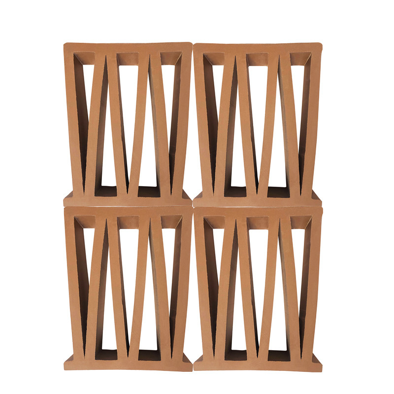 Terracotta Breeze Block Mould M Shape Wall Panel Interieur Decoratieve Vuurstenen Voor Buiten Perforated Decoratie Design